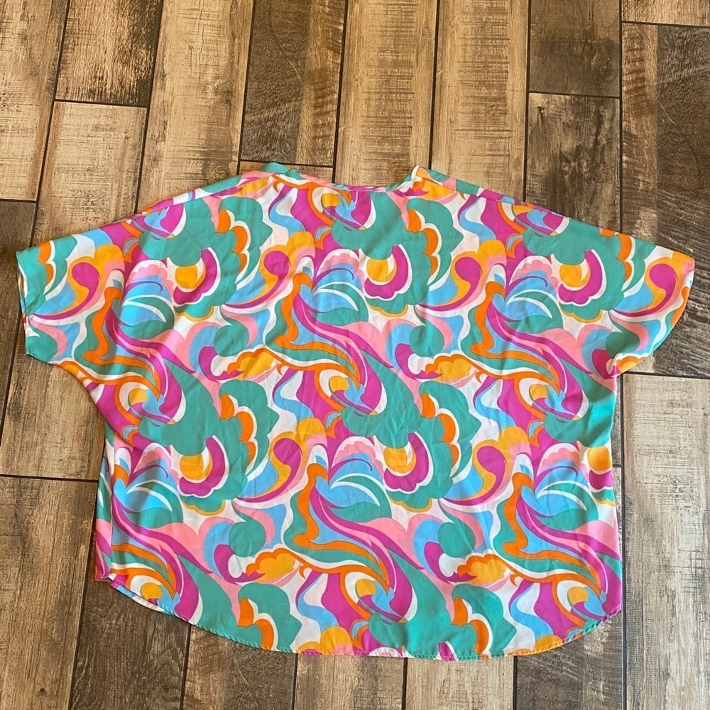 Adrienne Multicolor Abstract blouse - Picture 8 of 9